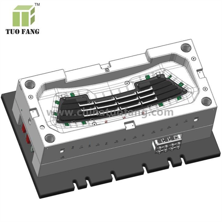 Auto Grille Plastic Injection Mold Customized